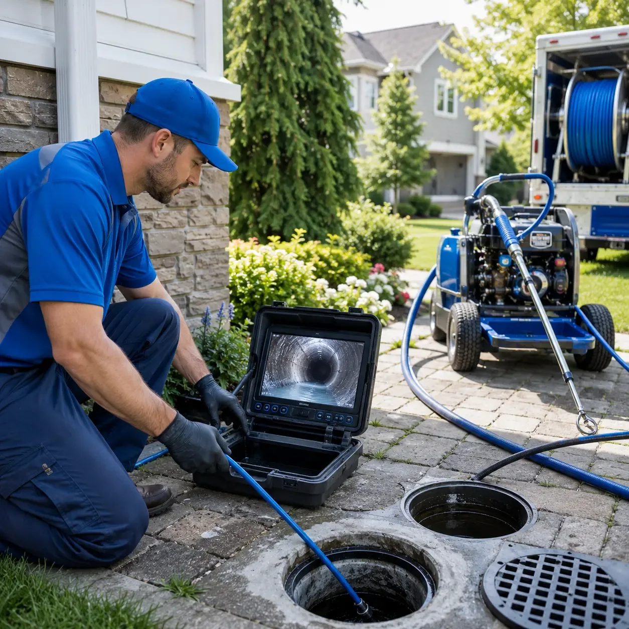 Outdoor drain cleaning professionals serving New Ipswich, NH